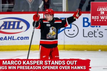 Marco Kasper stands out | Wings win preseason opener in Chicago