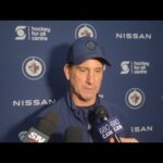 Winnipeg Jets head coach Scott Arniel media availability on day 8 of training camp