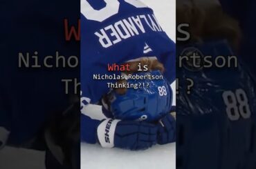 What is Nicholas Robertson THINKING?!?  #mapleleafs #nhl #hockey #torontomapleleafs