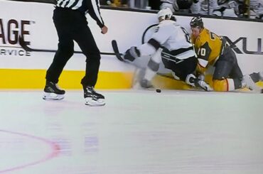 Drew Doughty With Scary Collision - Leaves Game With Unfortunate Pre Season Leg Injury