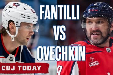 ADAM FANTILLI and the Blue Jackets vs. ALEXANDER OVECHKIN and the Capitals 🍿💥 | CBJ Today