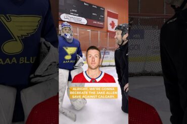 Recreating Incredible NHL Saves | Starring Andrew Puleo, Ft. Jake Allen