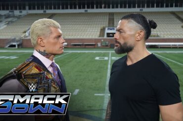 Cody Rhodes meets Roman Reigns at Georgia Tech to broker Bad Blood deal: SmackDown, Sept. 20, 2024