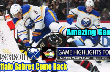 Buffalo Sabres vs Ottawa Senators Full Game Highlights (09/26/2024) Preseason | 2024 NHL Season