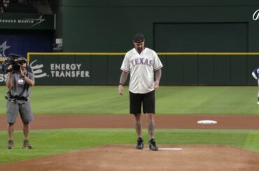 Jamie Benn First Pitch, Stars Night at the Ballpark