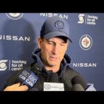 Winnipeg Jets head coach Scott Arniel media availability on day 11 of training camp