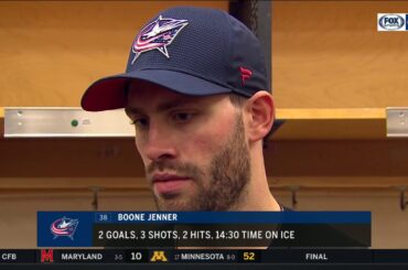 Boone Jenner talks about the Blue Jackets' third period break down