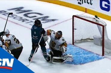 Brent Burns’ Point Shot Hits Joe Pavelski In Face, Deflects Past Marc-Andre Fleury