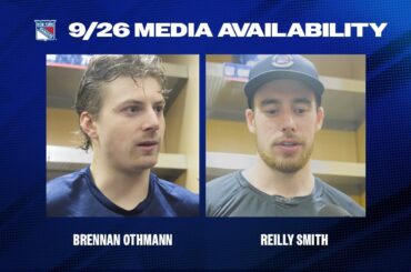 NYR vs BOS: Brennan Othmann and Reilly Smith Postgame Availability | Sept. 26, 2024