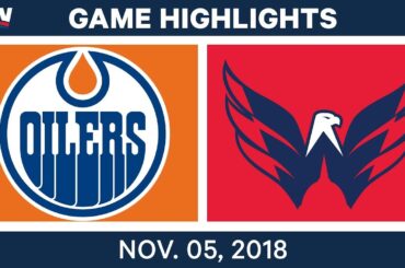 NHL Highlights | Oilers vs. Capitals– Nov. 5, 2018