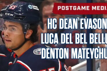 Luca Del Bel Belluz, Denton Mateychuk & Head Coach Dean Evason | Postgame Media