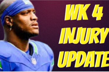 NFL Injuries Week 4 Update: Kenneth Walker, Jordan Love, Deebo Samuel | Fantasy Football 2024