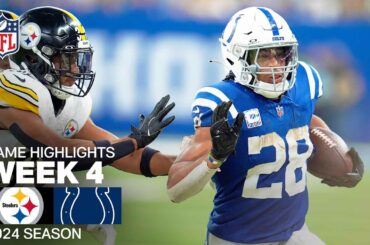 Pittsburgh Steelers vs. Indianapolis Colts | 2024 Week 4 Game Highlights