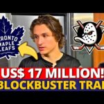 HUGE TRADE BETWEEN LEAFS AND ANAHEIM DUCKS! A MILLION-DOLLAR CENTER IS COMING? MAPLE LEAFS NEWS