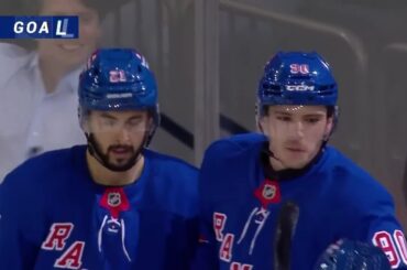 Victor Mancini scores a goal against the New Jersey Devils