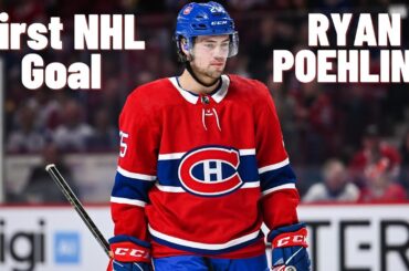 Ryan Poehling #25 (Montréal Canadiens) first NHL goal Apr 6, 2019