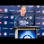 Winnipeg Jets head coach Scott Arniel media availability on day 14 of training camp