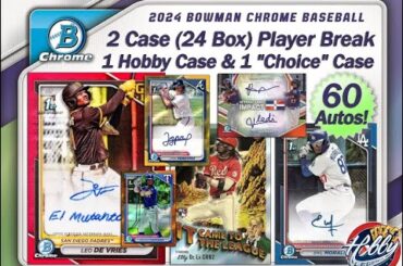 2024 BOWMAN CHROME 2 Case (24 Box) PLAYER Break #5  eBay  10/01/24