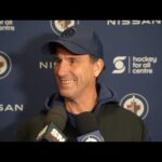 Winnipeg Jets head coach Scott Arniel media availability on day 15 of training camp