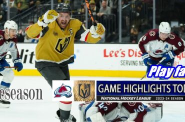 Colorado Avalanche vs Vegas Golden Knights Game Highlights | preseason | 2024 NHL Season