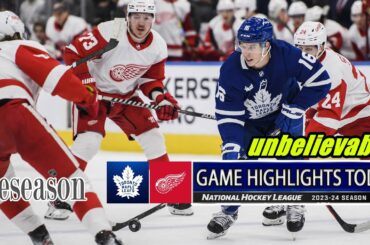 Toronto Maple Leafs vs Detroit Red Wings Full Game Highlights | preseason | 2024 NHL Season