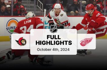 Senators at Red Wings | October 04, 2024 | NHL Full Game Highlights