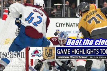 Colorado Avalanche vs Vegas Golden Knights Full Game Highlights | preseason | 2024 NHL Season