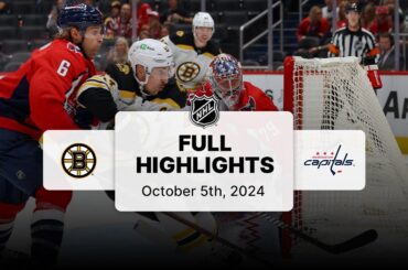 Bruins at Capitals | October 5, 2024 | NHL Full Game Highlights