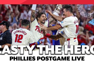 CASTY WALKS IT OFF IN GAME 2 OF NLDS! Phillies-Mets series tied 1-1 | Phillies Postgame Live