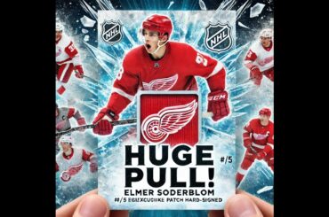 🔥Incredible 2023-24 Upper Deck Ice Unboxing! 🔥 Elmer Soderblom Exquisite Rookie Patch #/5 Hit! 🏒