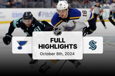 Blues at Kraken | October 8, 2024 | NHL Full Game Highlights