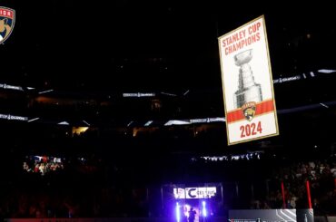 Florida Panthers Championship Banner Ceremony