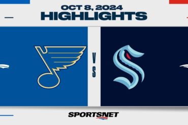 NHL Highlights | Blues vs. Kraken - October 8, 2024