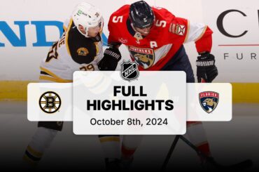 Bruins at Panthers | October 08, 2024 | NHL Full Game Highlights