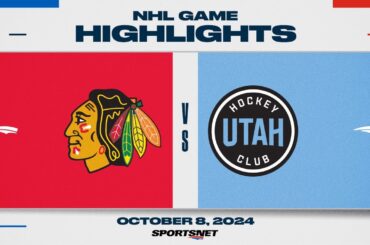 NHL Highlights | Utah HC vs. Blackhawks - October 8, 2024