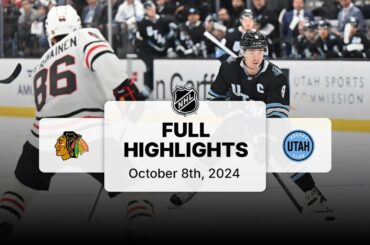 Blackhawks at Utah Hockey Club | October 08, 2024 | NHL Full Game Highlights