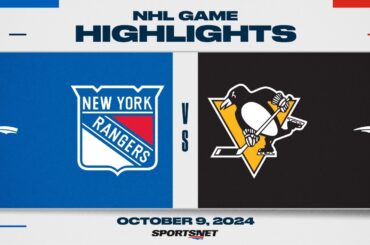 NHL Highlights | Rangers vs. Penguins - October 9, 2024