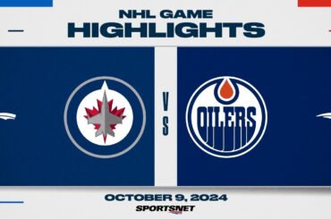 NHL Highlights | Jets vs. Oilers - October 9, 2024