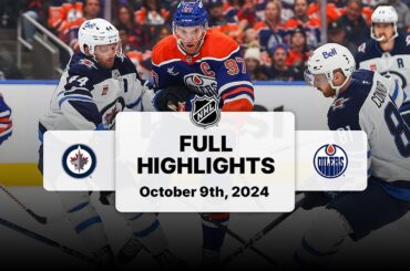 Jets at Oilers | October 09, 2024 | NHL Full Game Highlights