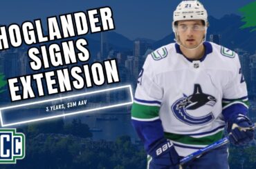 CANUCKS SIGN NILS HOGLANDER TO 3-YEAR, $9M EXTENSION