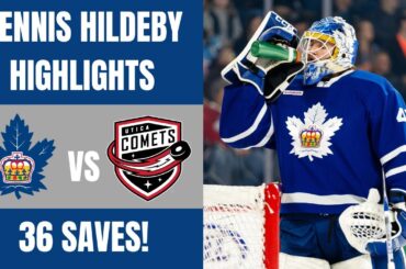 DENNIS HILDEBY STUNS WITH 36 SAVES IN WIN OVER THE UTICA!