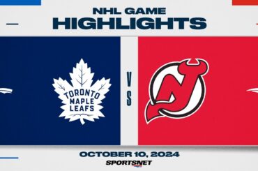 NHL Highlights | Maple Leafs vs. Devils - October 10, 2024