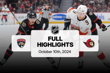 Panthers at Senators | October 10, 2024 | NHL Full Game Highlights