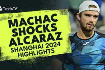 Tomas Machac Ends Carlos Alcaraz's 12 Match Unbeaten Run 🤯 | Shanghai 2024 Highlights