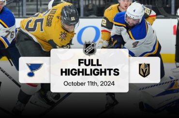 Blues at Golden Knights | October 11, 2024 | NHL Full Game Highlights