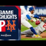 Phillies vs. Mets NLDS Game 3 Highlights (10/8/24) | MLB Highlights