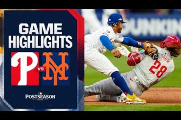 Phillies vs. Mets NLDS Game 3 Highlights (10/8/24) | MLB Highlights