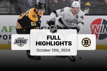 Kings at Bruins | October 12, 2024 | NHL Full Game Highlights