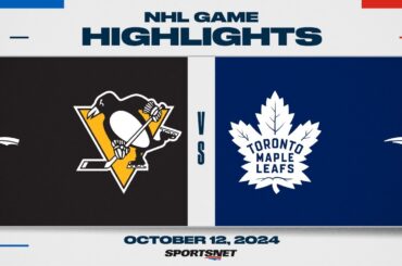 NHL Highlights | Penguins vs. Maple Leafs - October 12, 2024