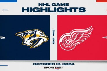 NHL Highlights | Predators vs. Red Wings - October 12, 2024